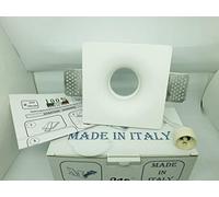 Led Technology - Spot carré encastrable en plâtre avec intérieur conique Volcan pour spots GU10 et GU5.3 avec ressort transparent Bloque Spot + Douille GU10 CSF045