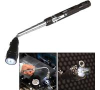 LED Téléscope Lampe de Poche Col de Cygne Aimant Flexible Torche Outil
