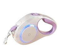 LED Télescopique automatique, chef de chien rétractable, corde de traction pour le camp, poignée non glissante avec outil d'entraînement en plein air léger pour le camping, les sports, la randonnée, l