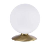 LED Tischleuchte Boule en Verre chambre à coucher Vieux Laiton 17,5 CM Table