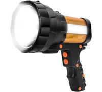 Led Torch Ultra Powerful Usb Rechargeable Long Range Flashlight Ipx4 4050 Lumens 10000mah Super Bright High Portable 6 Modes Camping Lamp For Household Emergency Hiking Hunting