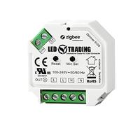 LED TRADING ZigBee 3.0 Interrupteur variateur d'intensité encastré 1 canal pour 230 V max. 200 W LED avec connexion à bouton-poussoir Commande de coupure de phase pour lampes, transformateurs et