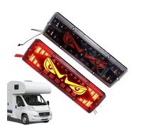 LED Trailer Tail Lights - Enhanced Vehicle Safety With Eye Design | 2 Pieces Turn Signal Indicator LED Truck Trailer Light | For Van Bus Camping Car Marine Boat RV Camper Truck, 12-24V, ABS, Stop Rear