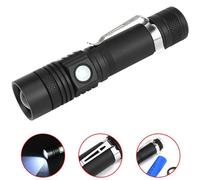 Led Très Brillante Lampe De Poche Usb Linterna Torche Led T6 Puissance Conseils Zoomable Vélo Lumière 18650 Rechargeable