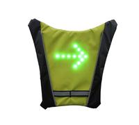 Led Turn Signal Bike-Pack Vest - Feux de course pour les coureurs - Sac à dos de direction d'avertissement de sécurité lumineux avec télécommande pour le cyclisme de nuit en cours d'exécution marche s