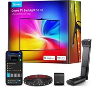 Led Tv Rétroéclairage 3 Lite Pour Tv 40-50 Pouces, Fonction De Correction Fish-Eye, 2.4M Rgbicw Wi-Fi Tv Strip Avec Caméra, 4 Couleurs En 1 Perle De Lampe, Contrôle Vocal Et App