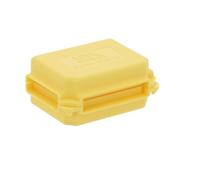 LED Universum - Boîte de dérivation pour câble extérieur en gel IPX8 certifiée IPX8 pour bornes de contact max. 4 mm² - Boîte de dérivation pour câble de câble étanche - Jaune - 52 x 37 x 23 mm