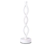 LED Vague Spiral Table Lampe Lampe De Chevet Fer Acrylique Curved Light Twist Tow Town Town Town Tows Pour Salon Décoration De Chambre À Coucher (Color : White)