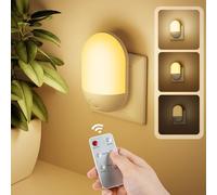 LED Veilleuse Enfant et Adulte avec Télécommande, 3 Niveaux de Luminosité Réglables, Fonction Minuterie 30/60 Minutes, Modes Lumière Chaude et Froide Veilleuse Bébé pour Chambre, Couloir, Cuisine
