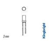 Led - Velleman - a tete plate rouge diffusante 3mm G
