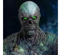 (LED verte) drôle Masque Adulte enfant Cosplay Horreur monstre Démon latex casque Halloween carnaval