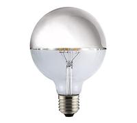 LED Vintage 51-125-08-381 Ampoule LED avec lumière Chaude, Aluminium, E27, 8 W, Argent