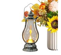 LED Vintage Kerosene Lamp,Hangable Battery Operated,Outdoor Electric Candle Lantern | for Home Bedroom Dining Room Table Centerpiece Holiday Wedding Patio Camping Tent