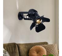 LED Vintage Lampe Murale Billet Lanceur Lumière Noir Spot Mobile