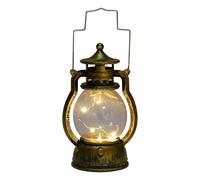 Led Vintage Lanterne Veilleuses DéCoratives ExtéRieures Suspendues Camping Lanternes Tente LumièRe RéTro Lanternes Pour Cour Jardin De NoëL Or
