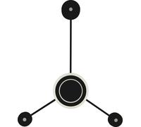 LED Wandleuchte Salon Noir H:53 CM 3000 K Indirect Applique Murale Dimmable