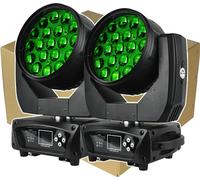 LED Wash Zoom lumière de scène, puissance 250W, contrôle DMX512, 2 cartons, prise EU