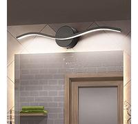 Led Wavy Bathroom Mirror Light Imperméable Miroir Cabinet Lampe Créativité Lampe Murale En Alumi3000K Chambre À Coucher Maquillage Lumière/40Cm8W