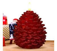 LED Wax Candles - Cone Shaped Flameless Lights - 3D Flickering Wick Decor | Christmas Decoration Flameless LED Candles Birthday Christmas Fall Wedding Mantel Windowsill Dining Table Fireplace