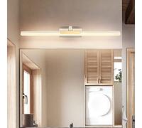 Led White Bathroom Light American Style Mirror Lamp 180 ° Rotatif, Lampe de Cabinet de Miroir Imperméable Anti-Brouillard En Fer/60Cm14W