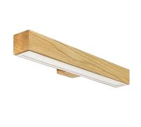 LED Wood Applique Murale Intérieure Bois Chêne Fait Main - Luminaire Salle de Bain Miroir - Lampe Murale pour Tableaux et Vitrines - Luminaires Intérieur 18W 1050 lm Lumière Blanc Chaud 3000 K