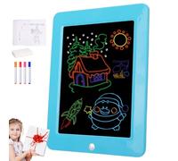 Led Writing Board - Portable Luminous, Lightboard 8 Lights, Bright Color Message Sign Accessory, Presentation Supplies for Children, Home School Creative Tool, Classroom Study Fun Use