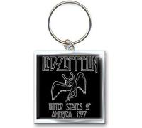 Led Zeppelin - "1977 US Tour" Porte-clés RO10023 (Taille unique) (Noir)