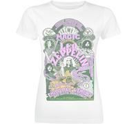 Rock Off LED Zeppelin Electric Magic Femme T-Shirt Manches Courtes Blanc M 100% Coton Regular/Coupe Standard