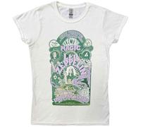 Rock Off Trade T-shirt Led Zeppelin Electric Magic Band Logo Officiel Femme Skinny Fit Blanc XL