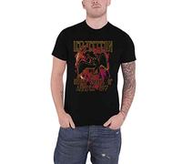 Led Zeppelin - Générique LED Zeppelin T Shirt Noir Flames Band Logo Nouveau Officiel Homme Size XL