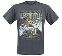 Led Zeppelin Icarus Colour Homme T-Shirt Manches Courtes Gris foncé S