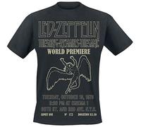Led Zeppelin Ledzeppelin_tsrts World Premiere_Men_BL_TS:1xl T-Shirt, Noir (Black Black), X-Large Homme