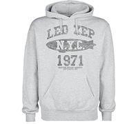 Led Zeppelin LZ College Homme Sweat-Shirt à Capuche Gris XL