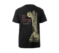 Led Zeppelin Men's Hermit T-Shirt Black S Black (Black Black)