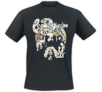 Led Zeppelin Photo III Homme T-Shirt Manches Courtes Noir M 100% Coton Regular/Coupe Standard