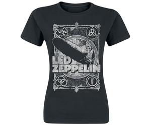 Led Zeppelin Shook Me Femme T-Shirt Manches Courtes Noir Regular/Coupe Standard