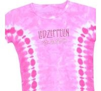Led Zeppelin - T-Shirt Femme LED Zeppelin Pink Logo Small-Import Direct USA