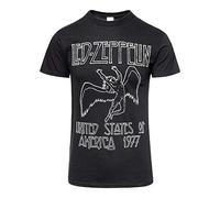 Led Zeppelin - T-Shirt Led Zeppelin Noir USA 77 M (T-Shirt taille Medium)