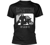 Led Zeppelin - T-Shirt Logo pour homme/femme unie PH2477 (L) (Noir)