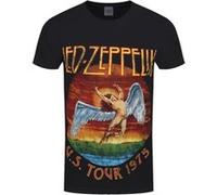 Led Zeppelin T-Shirt - USA Tour 1975 Homme Noir Noir G