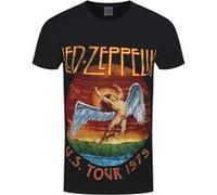 Led Zeppelin T-Shirt - USA Tour 1975 Homme NoirS Noir G