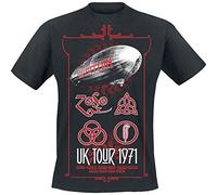 Led Zeppelin - T-Shirt # Xl Unisex Black # UK Tour '71.