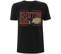 Led Zeppelin T-shirt Zeppelin & Smoke Unisex Black XL