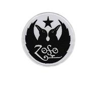 Led Zeppelin Zoso Écusson brodé à repasser Noir Blanc