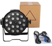 LED Zoom Par Light, mélange de couleurs RGBWA+UV, 12 canaux DMX ,2 pièces 18X18W, fiche EU
