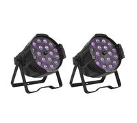 LED Zoom Par Lights, 18x18W RGBWAUV, contrôle DMX, Longue durée de vie, 2 pièces 18x18w ZoomPrise UE