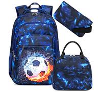 LEDAOU Sac à dos scolaire et de loisirs pour garçons et filles, Bleu, stor