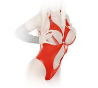 Ledapol - Cuir Véritable Dos-Nu Stretch Sangles Body Ouvert En Divers Couleurs