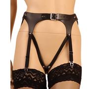Ledapol Harnais En Cuir Véritable à Bretelles Pofrei, Slip Haut