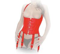 Ledapol - Vraie Cuir Sous-Buste Bretelles-Corset En Différentes Couleurs